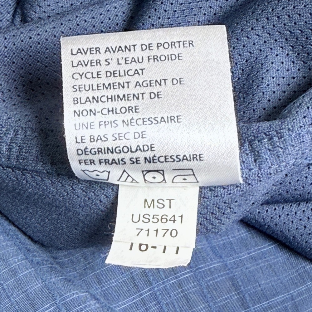 5.11 Tactical Blue Conceal Carry‎ Short Sleeve Button Shirt Mens XL Textured - Picture 8 of 9
